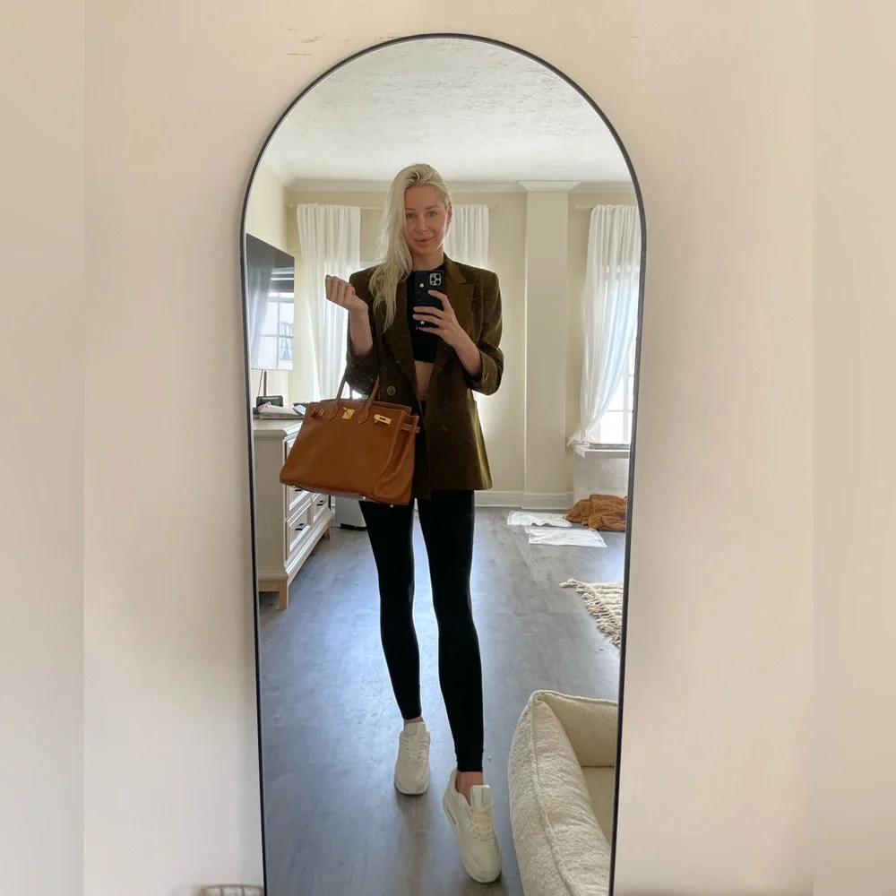 VINTAGE Dior green blazer with structured shoulders